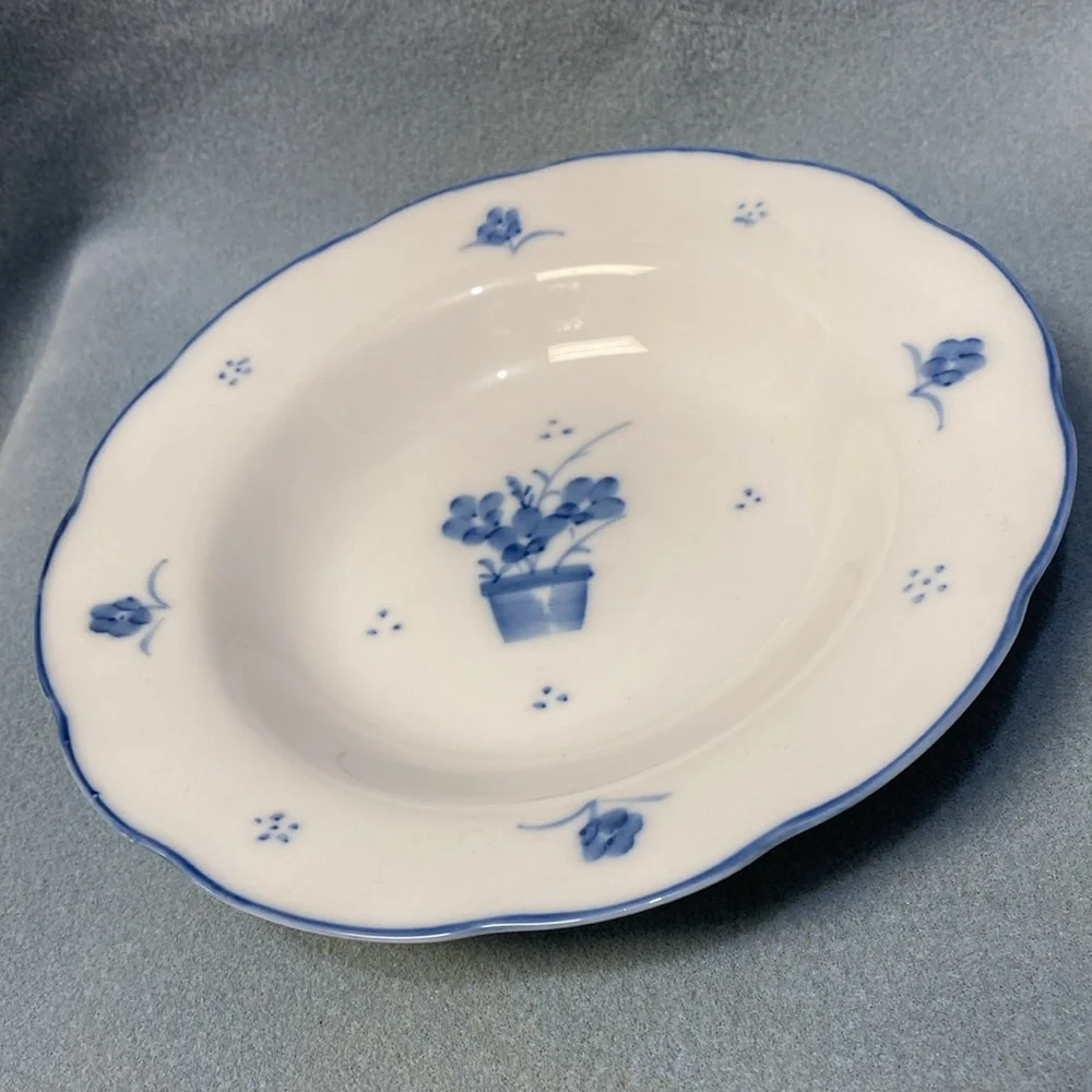 STEELE HAND PAINTED PORCELAIN DE CHINE SOUP BOWL